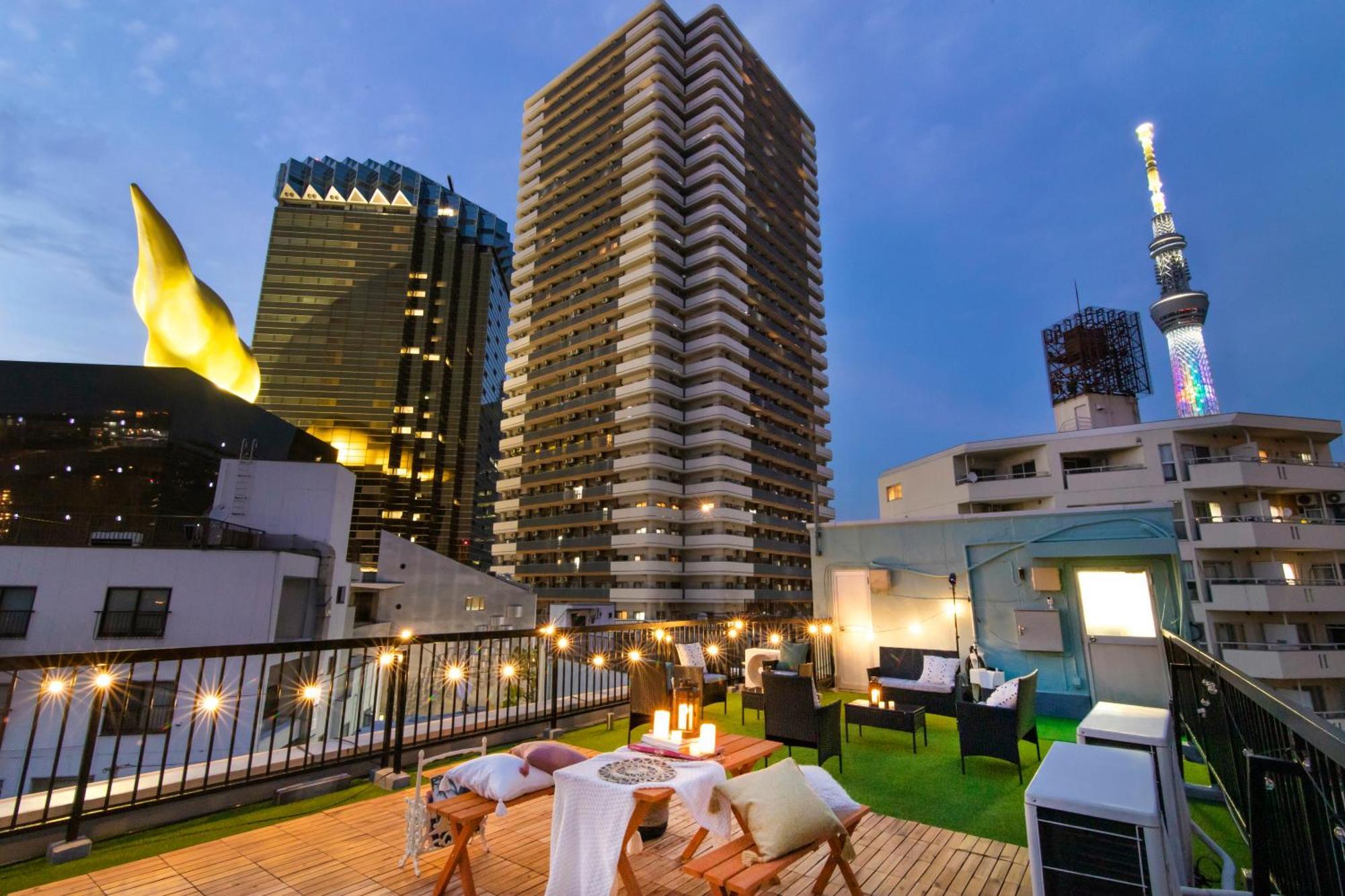 דירות טוקיו 【5/24New Open】浅草徒歩3分/Max9名/無料駐車場/渋谷直通 מראה חיצוני תמונה